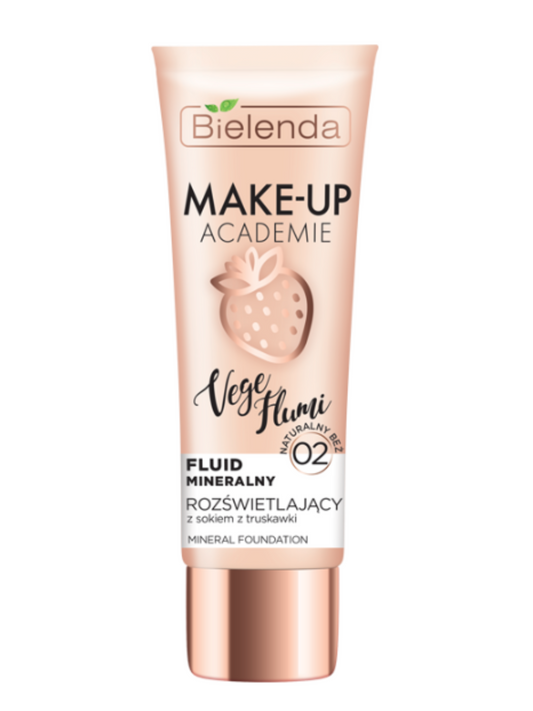 Base Iluminadora Mineral - Bielenda Make-Up Academie Vege Flumi 02