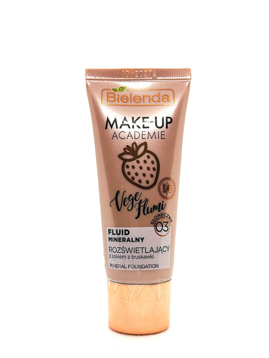 Base Iluminadora Mineral - Bielenda Make-Up Academie Vege Flumi 03