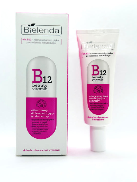 Gel Facial Intensamente Hidratante - Bielenda B12 Beauty Vitamin